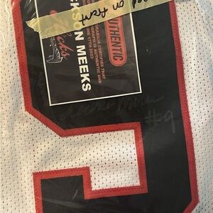 White and Red Signed UGA Jersey